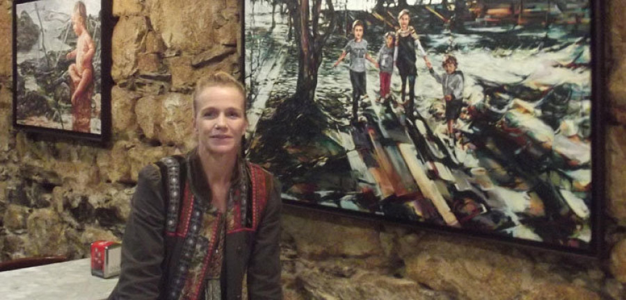 La pintora holandesa Hedi Ploegstra muestra sus óleos en el Sevilla
