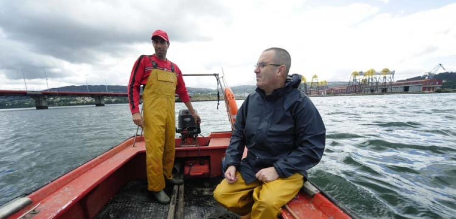 Los mariscadores de As Pías piden que se señalice la línea que delimita las zonas