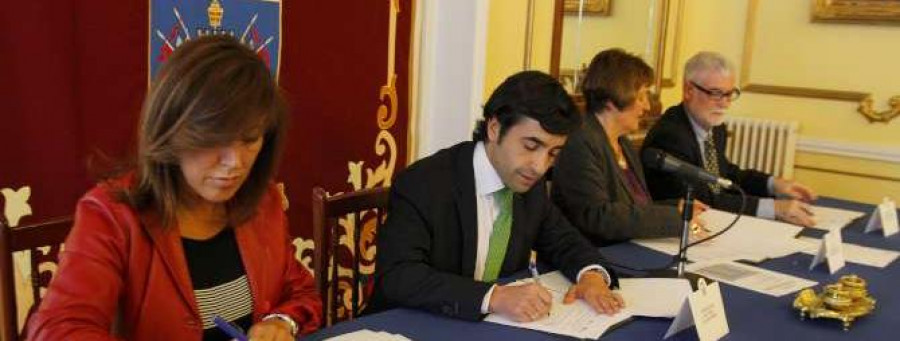 Xunta, Concello y UDC firman el convenio para dotar de residencia universitaria a la ciudad