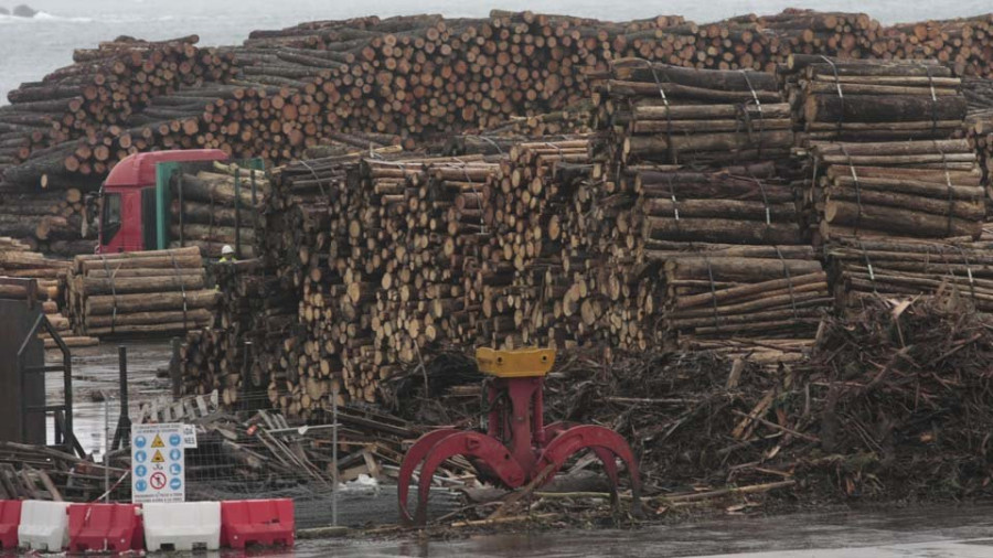 El tráfico de madera en el Puerto aumenta un 24% hasta septiembre