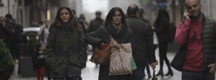 Las precipitaciones dan un respiro al comercio del centro