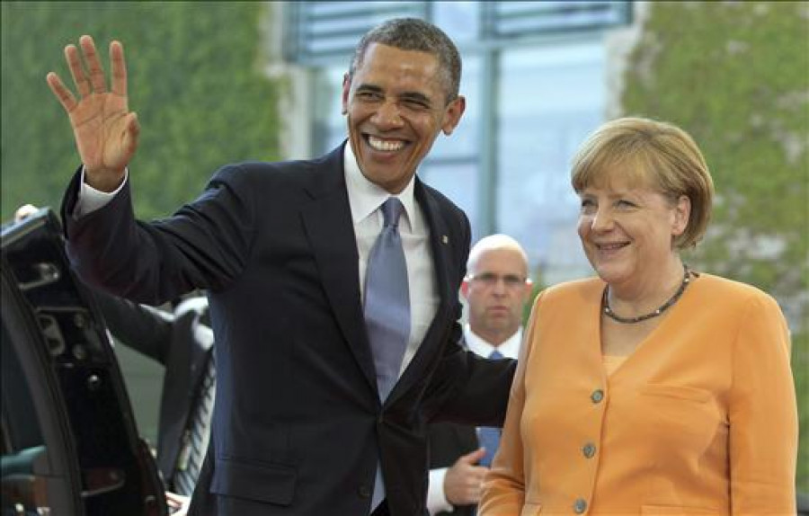 Obama y Merkel analizaron "respuestas potenciales" a la situación en Siria