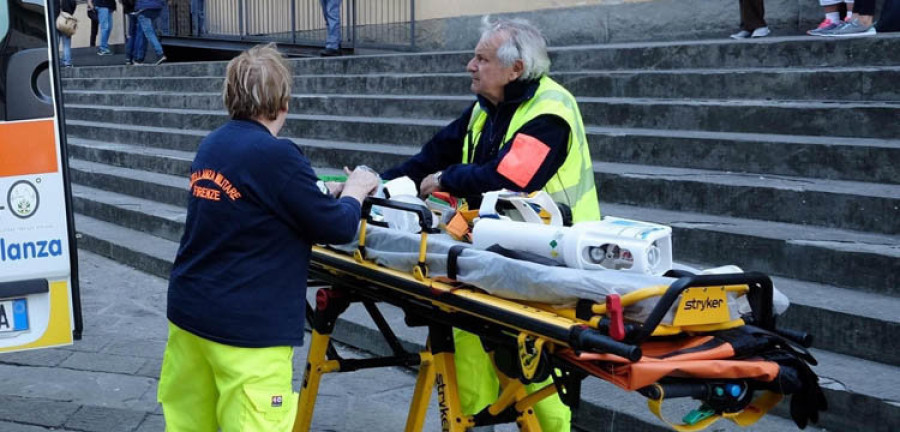 Muere un turista español  en Florencia al caerle encima una piedra de una iglesia