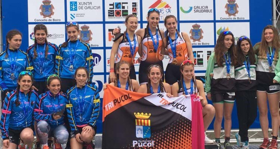 Las canteranas del Náutico Narón logran el doblete en la cita de Boiro