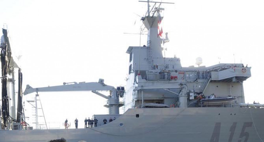 El “Cantabria” reanuda desde isla de Diego García el tránsito hacia Australia