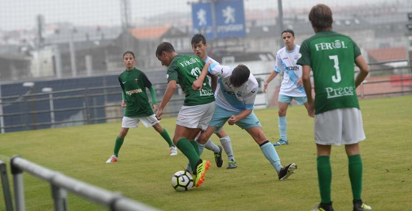 El Galicia de Caranza infantil estrena su casillero de puntos