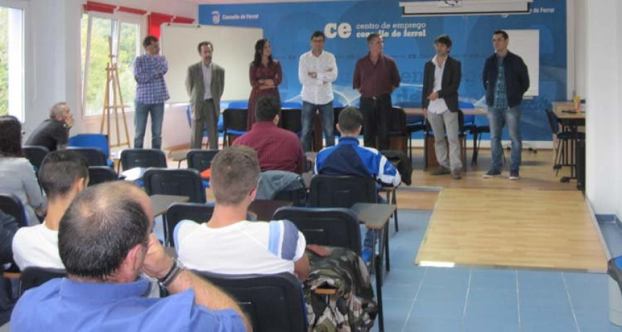 Veinte alumnos participan en el taller de empleo Ferrol Industria