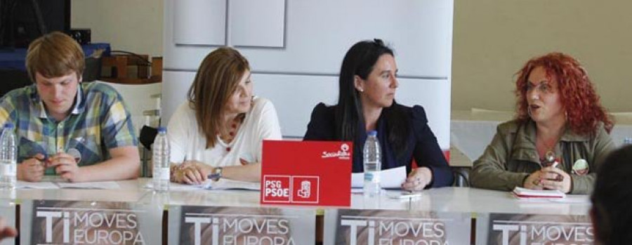 El PSOE centró ayer su actividad en las políticas de igualdad