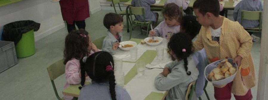 Las becas de comedor del Concello de Ferrol benefician a 374 menores de la ciudad