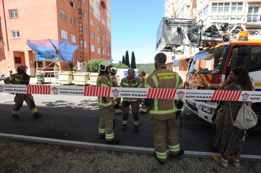 Fallece uno de los dos trabajadores heridos al caer un andamio en A Coruña
