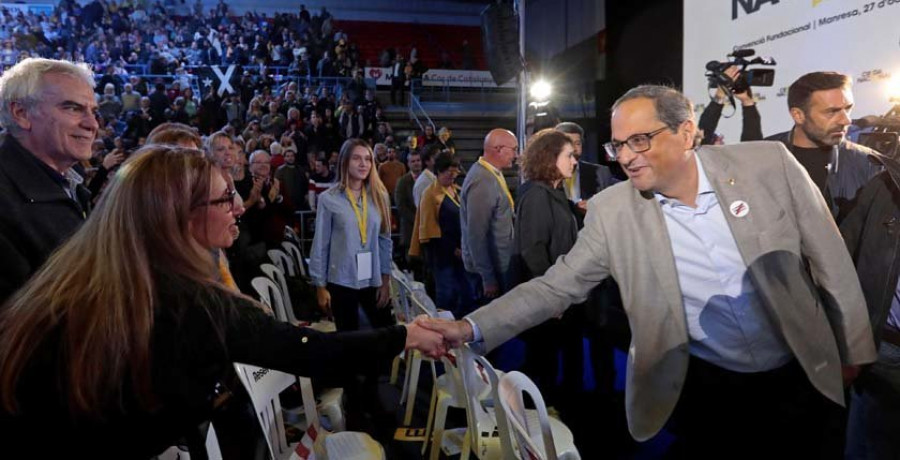 Torra amenaza con paralizar el país con “la fuerza del 3 de octubre” si se condena a los presos