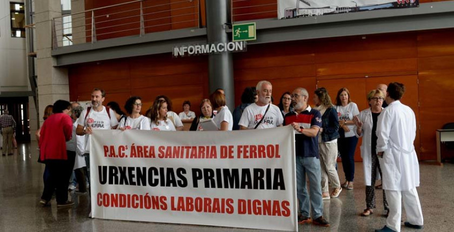 Los trabajadores de los PAC del área se movilizan en el Arquitecto Marcide