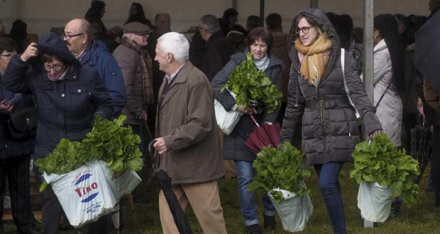 Las ventas se disparan en la Feira do Grelo de Xestoso a pesar de reducirse la afluencia de público