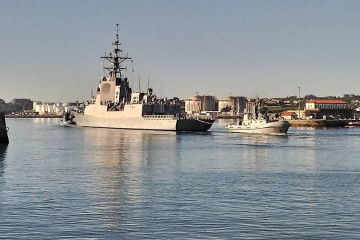 La fragata “Cristóbal Colón” sale de Ferrol para realizar un ejercicio en el mar Báltico