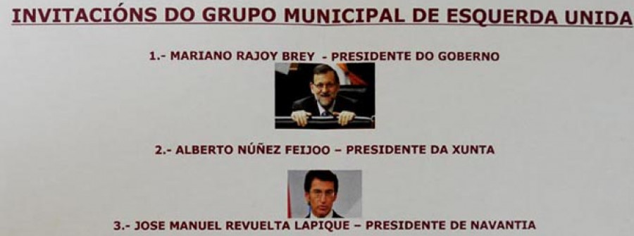 Rajoy, Feijóo y los presidentes de la SEPI y Navantia, los invitados de EU al pleno