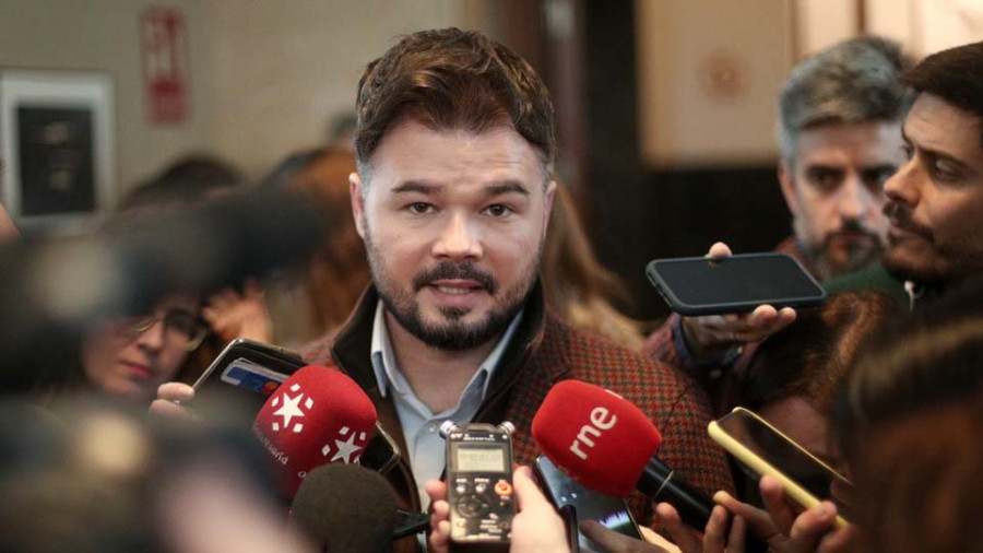 Rufián niega que amenazara a Sánchez, pero sí le pidió que respetase lo acordado