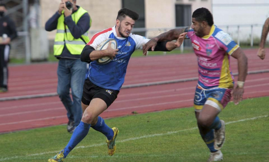 El Rugby Ferrol se aleja de los mejores al caer ante el Ourense