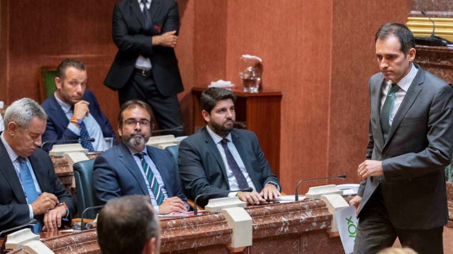 Vox impide la investidura en Murcia por la negativa de Cs a firmar un pacto
