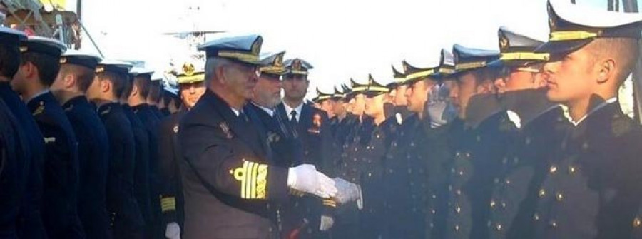 Catorce alumnos de la Esengra inician el crucero de instrucción en “Elcano”
