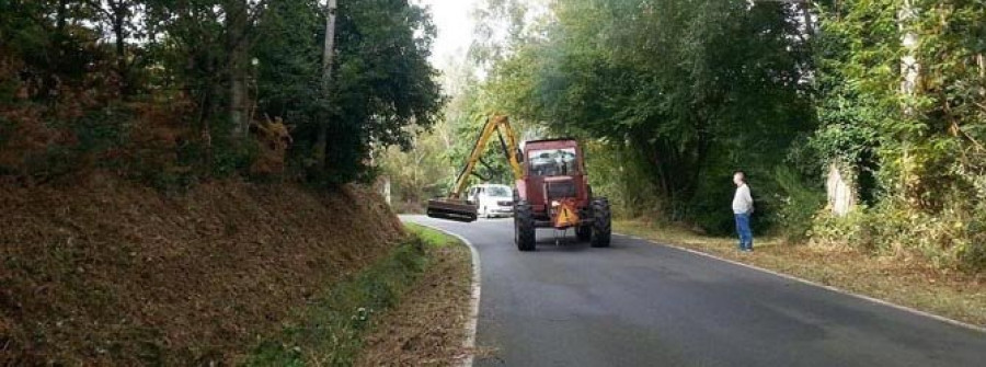 NEDA-El Concello pone a punto la zona rural con el desbroce de 75 kilómetros de la red viaria