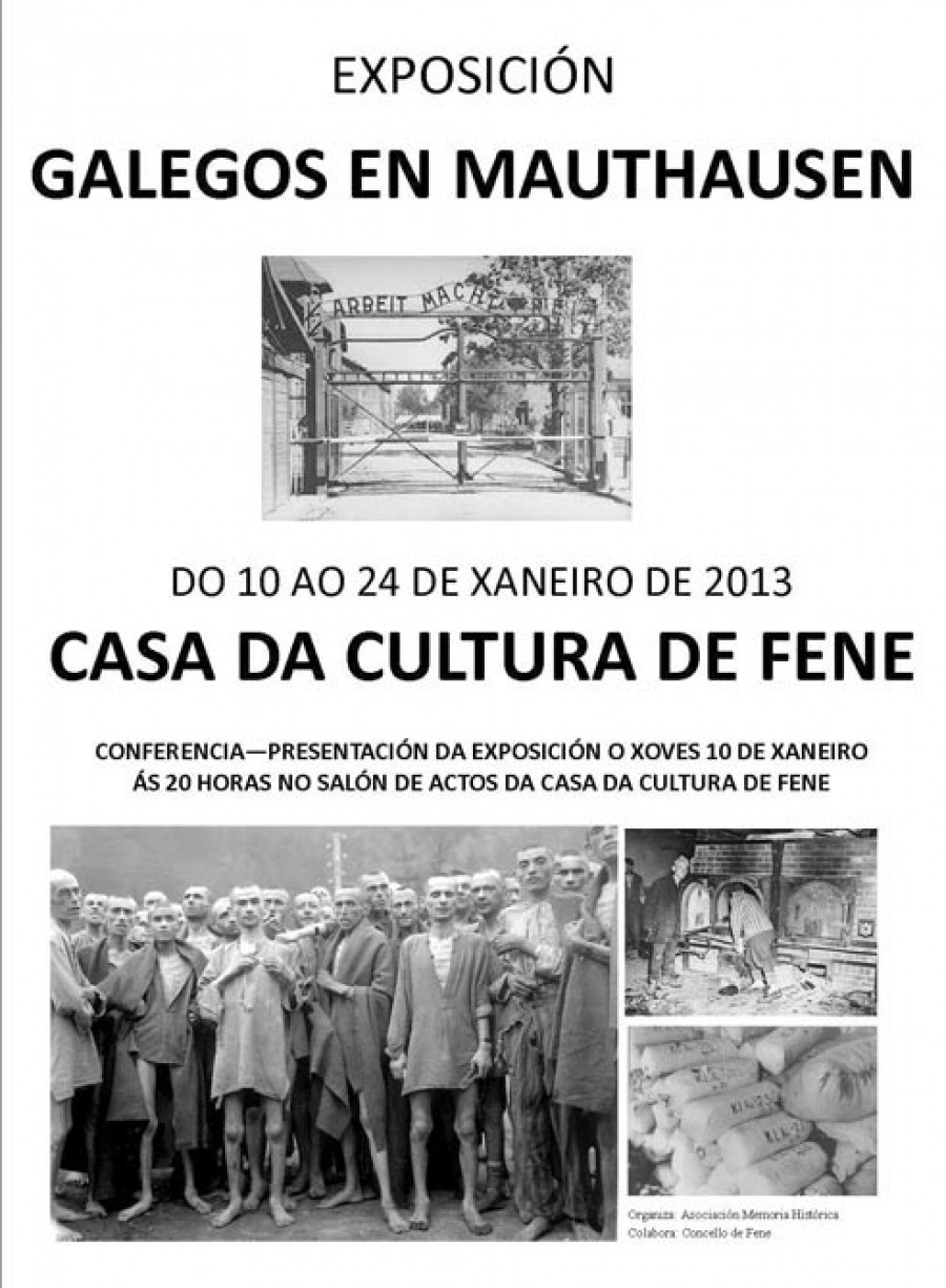 Chega a Fene a exposición que recolle  a presenza de galegos en Mauthausen