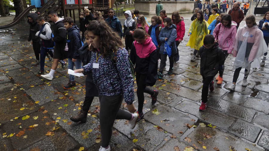 Unos 5.000 escolares disfrutan del Festival sobre el Camiño Inglés