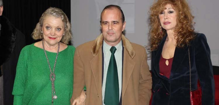 El periodista ferrolano José Aguilar, en el homenaje al actor Manuel de Blas