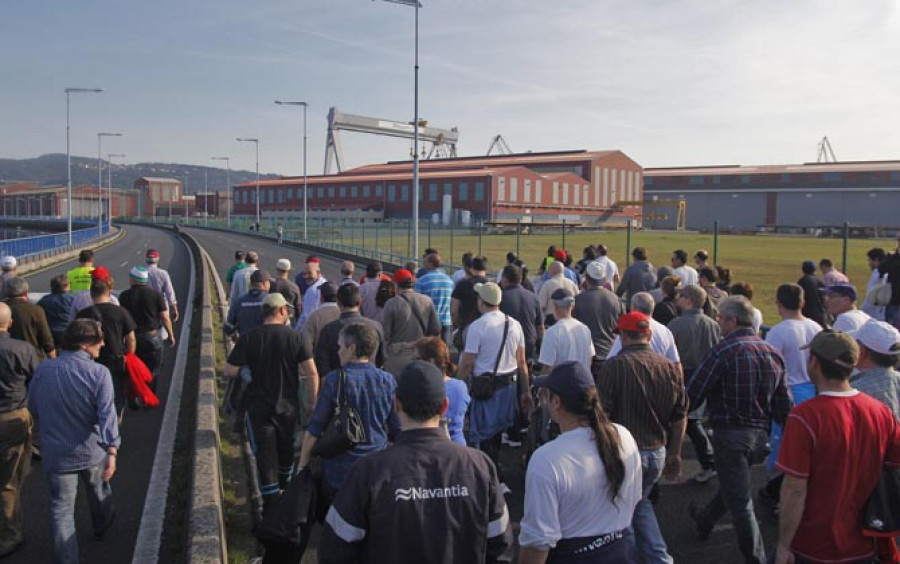 Los comités de Navantia convocan para el domingo la quinta movilización comarcal