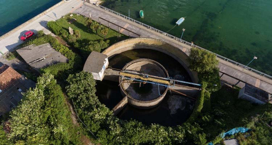 Fene certifica el vaciado de la antigua estación depuradora de Maniños