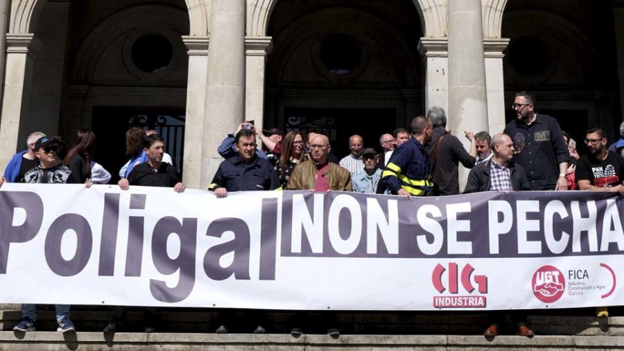 Los trabajadores de Poligal se sienten desamparados tras la reunión con el Igape