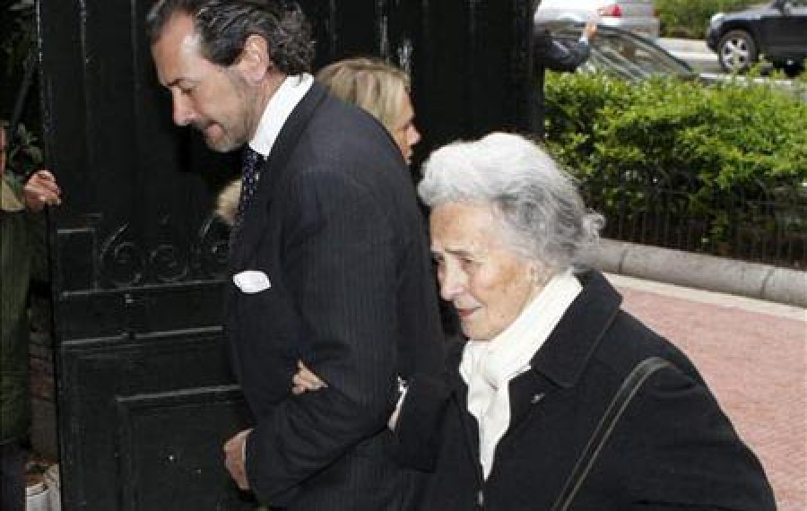 La madre de Marichalar fallece cuatro días después de sufrir un ictus