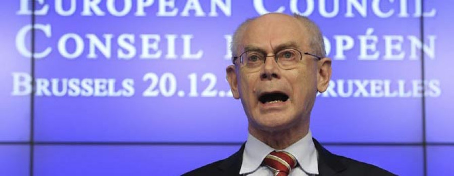 Van Rompuy confía en las perspectivas económicas de España para el próximo año