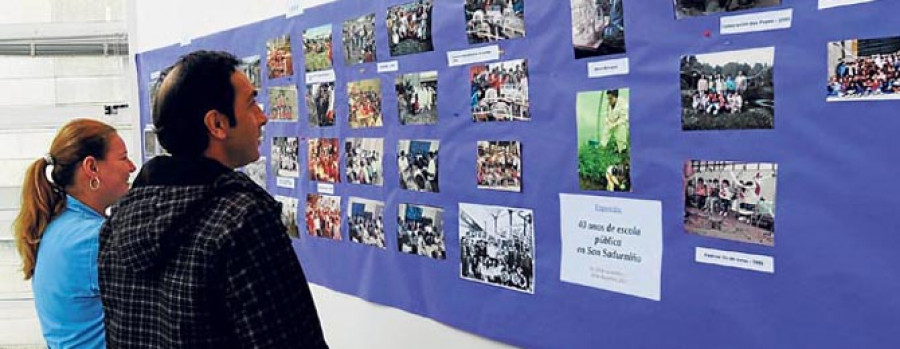 SAN SADURNIÑO - Una muestra fotográfica recoge cuatro décadas de enseñanza en el colegio