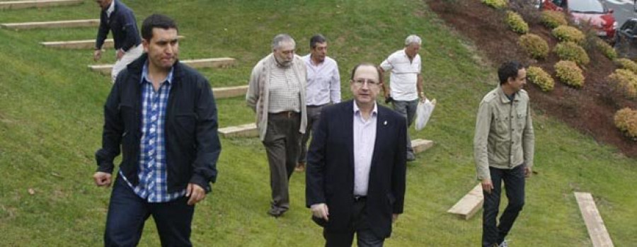 Una nueva zona verde enlaza O Alto  con la urbanización Ciudad Europa