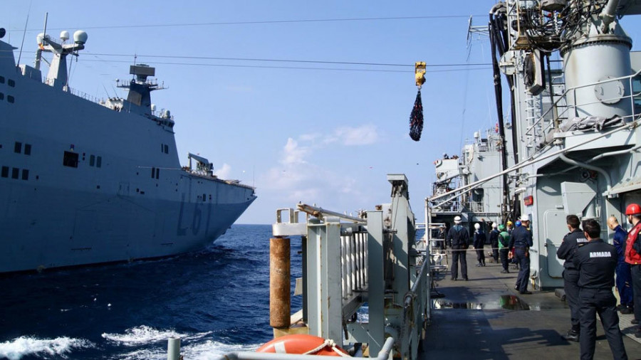 El BAC “Cantabria” entró ayer en puerto tras asistir en otra misión