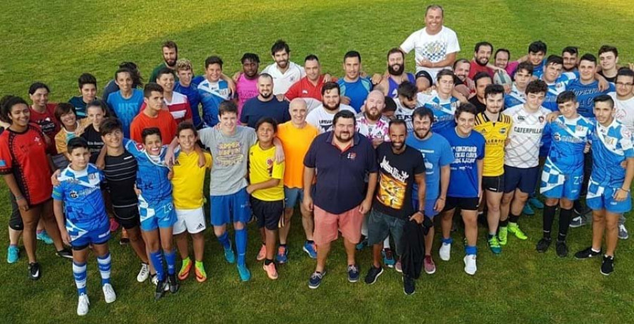 El Rugby Ferrol pone la máquina a funcionar en casa