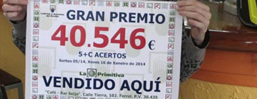 El café bar Seijo de Canido volvió a repartir suerte con la Primitiva