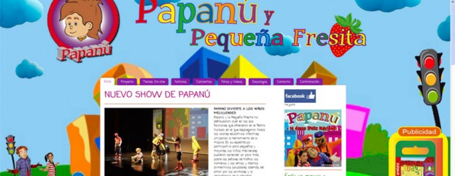 El primer espectáculo en Galicia de “Papanú y pequeña fresita”, en el Pazo da Cultura