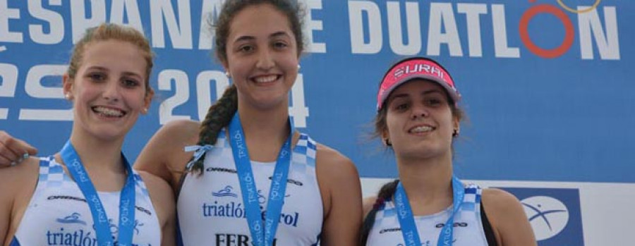 Miriam Casillas 		y las cadetes del Ferrol, medalla 	de oro en Avilés