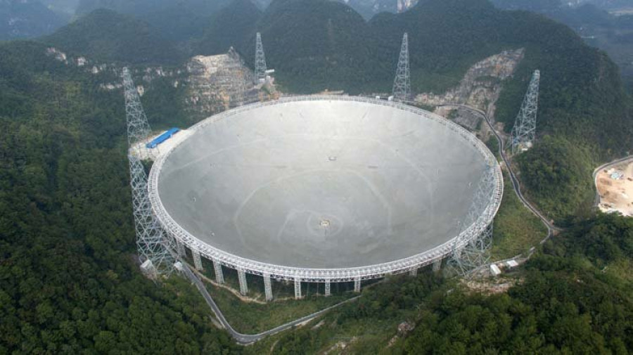 China buscará extraterrestres con el radiotelescopio “FAST”