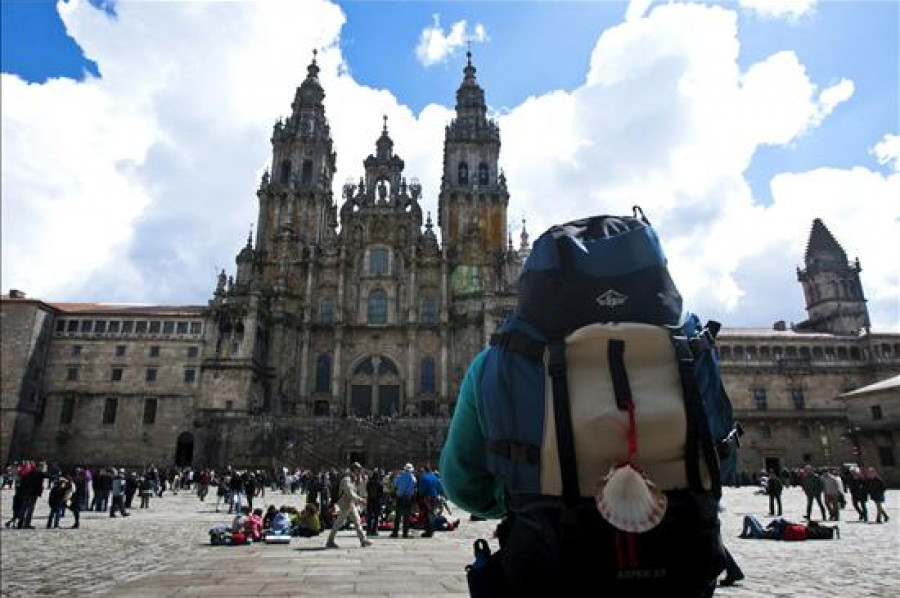 Santiago de Compostela superó hoy el número de turistas de todo 2012