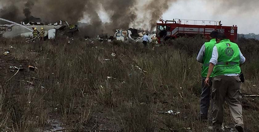 Un minero asturiano que volvía de vacaciones, entre los heridos  del avión accidentado en México