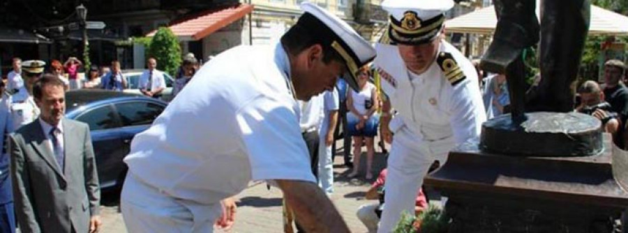 La F-103 homenajea en Odesa al fundador de la ciudad