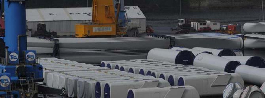 El puerto aumentó un 5% el tráfico de material eólico