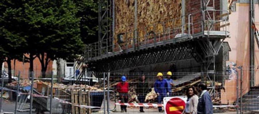 Finalizan las primeras actuaciones de urgencia en el centro Porta Nova