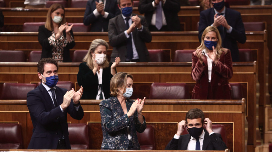 El Gobierno pierde fuelle frente al  PP, Vox y Cs, que recortan distancias