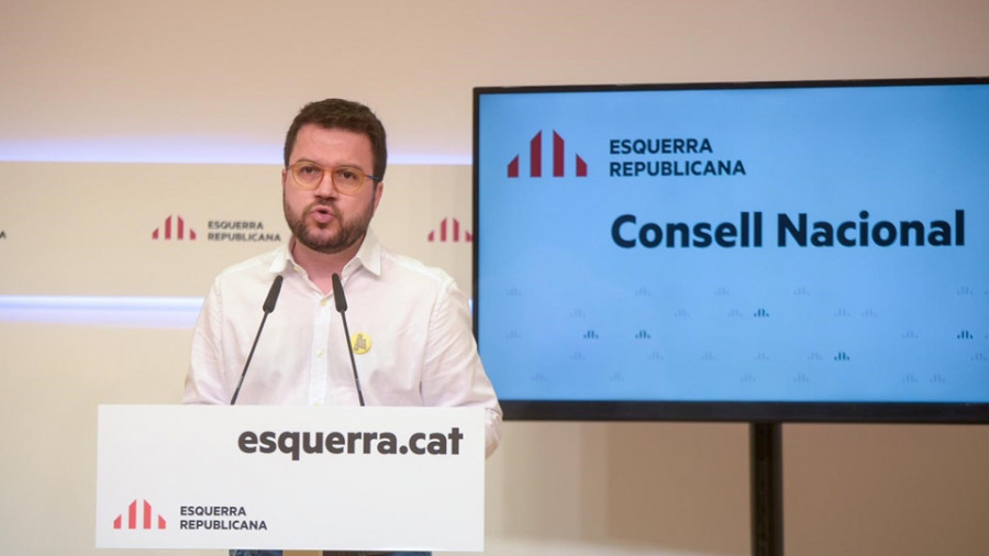 Pere Aragonés llama a “superar  los reproches” entre JxCat y ERC