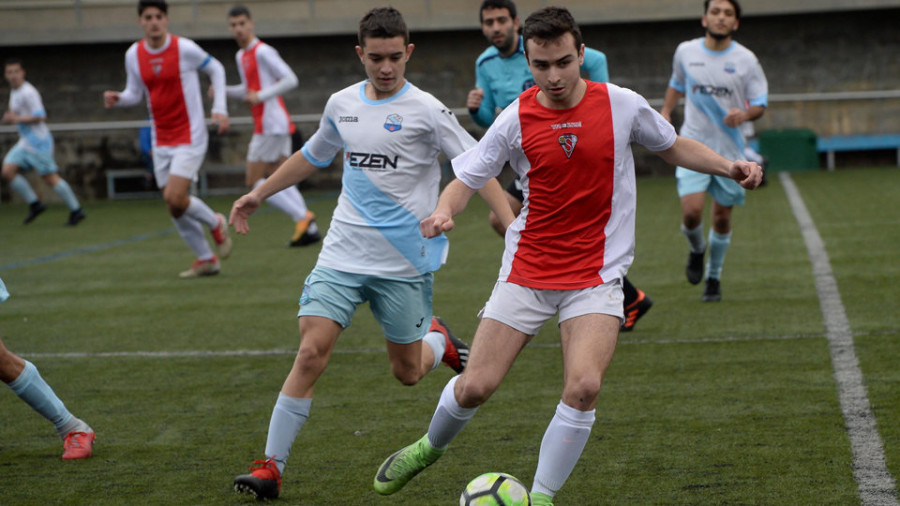 O Val juvenil perdió en el encuentro que dirimió ante el Atlético Coruña