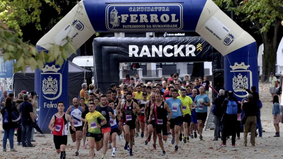 Ferrol corrió ayer por primera vez por el alzhéimer en el Día Mundial de la enfermedad