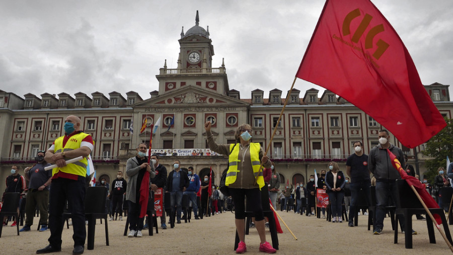 La CIG se echa a la calle para pedir políticas que protejan a los trabajadores tras el Covid